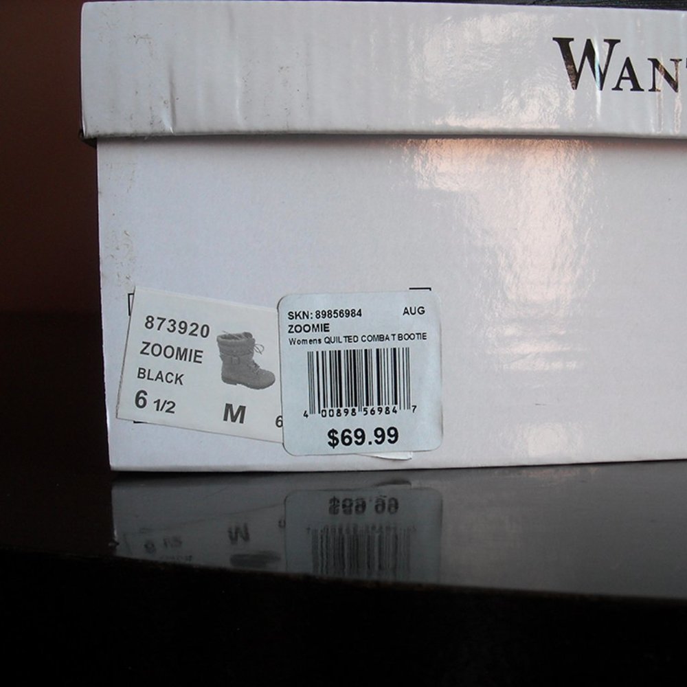 NEW Lord & Taylor Wanted womens 6.5 black combat boots grunge cosplay goth punk - Picture 8 of 13